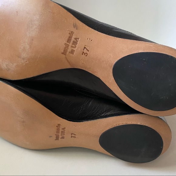 Cydwoq Vintage • ‘Nude’ Handmade in USA Black Leather Women’s Ankle Boot - Picture 8 of 10